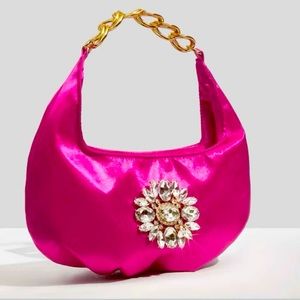 🩷Barbie Pink Mini Hobo Bag Evening Bag